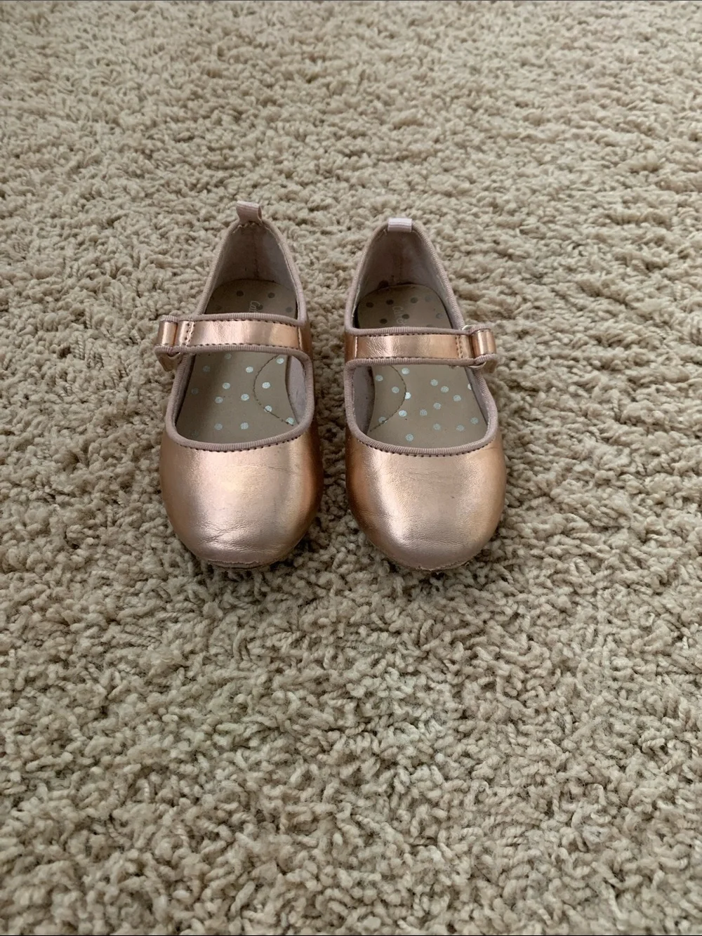 Cat & Jack Rose Gold Mary Jane Dress Shoes for Kids